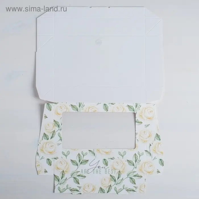 Кондитерская упаковка, коробка с ламинацией &laquo;Flowers&raquo;, 20 х 12 х 4 см