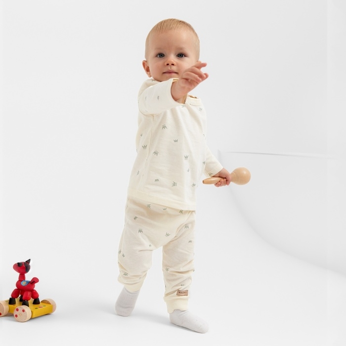 Штанишки детские MINAKU, цвет молочный, рост 62-68 см Штанишки детские MINAKU, цвет молочный, рост 62-68 см