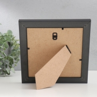 Фоторамка пластик "МИРАМ" 15х15 см коричневый (пластиковый экран)