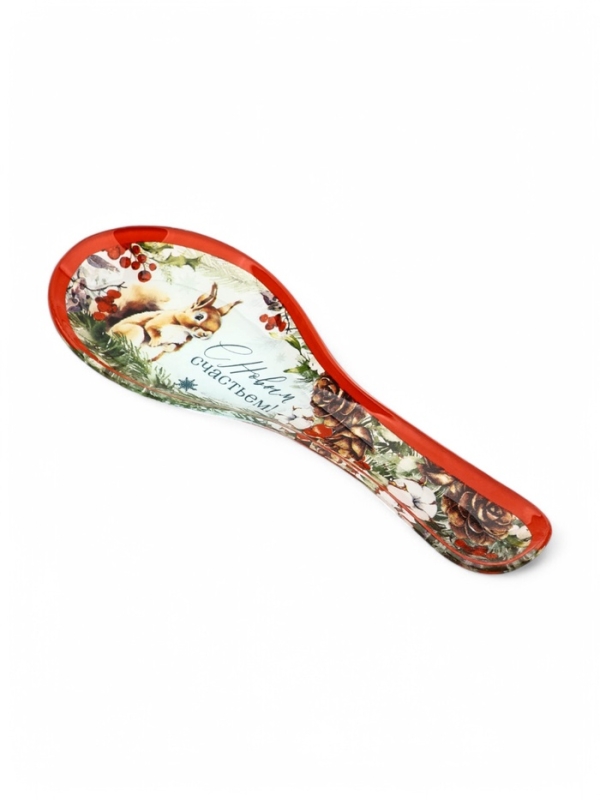 Набор "С новым счастьем!", подставка под ложку, лопатка