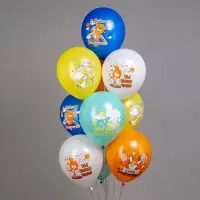 Воздушные шары латексные 12" &laquo;СДР! Веселые животные&raquo;, 25 шт., МИКС