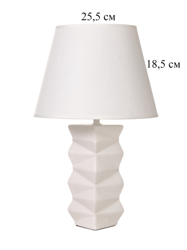 Лампа настольная "Мозайка" 40Вт Е14 белый 24х24х38см