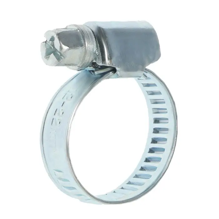 Хомут червячный ZEIN engr, несквозная просечка, диаметр 12-22 мм, ширина 9 мм, оцинкованный