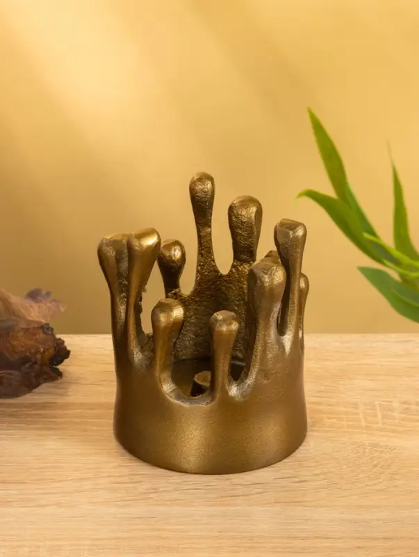 Подсвечник "Огар" 9х9х11 см, алюминий