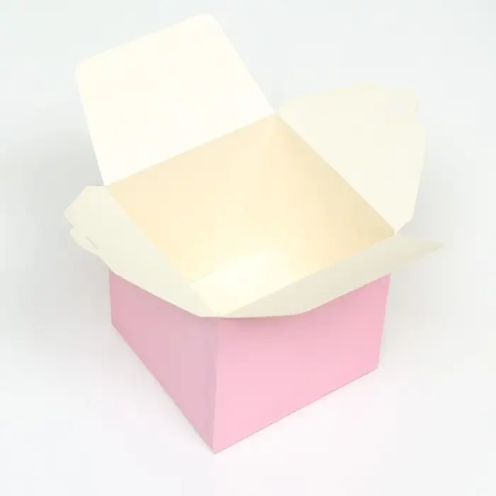 Коробка подарочная складная, квадратная, розовая, 12&times;12&times;12 см