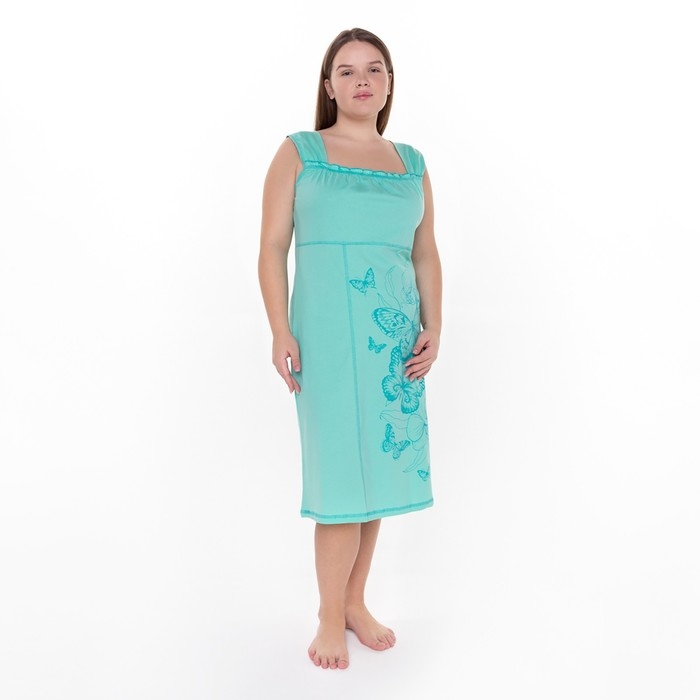 Ночная сорочка женская, цвет ментол, размер 58 Ночная сорочка женская, цвет ментол, размер 58