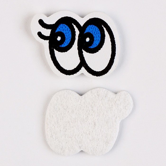 Глаза, набор 50 шт., размер 1 шт. &mdash; 2 &times; 1,6 см, цвет голубой