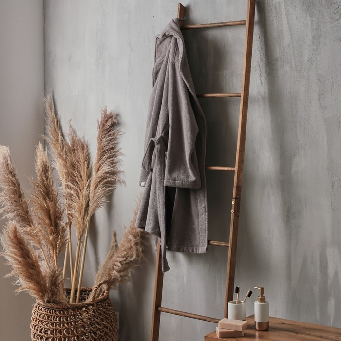 Халат махровый мужской SL HOME: Basic Халат махровый мужской SL HOME: Basic "Софт Мист", размер S, 100% хлопок, 420 г/м2