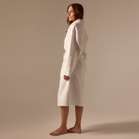 Халат вафельный женский SL HOME: Waffle "Блан де Блан", размер L, 100% хлопок, 320 г/м2