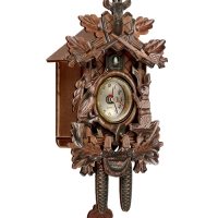 Часы настенные с кукушкой &laquo;Домик в лесу&raquo;, плавный ход, 24&times;11.6&times;5 см