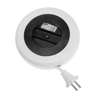 Удлинитель-рулетка Uniel, 3 розетки, 3 м, 6 А, 1300 Вт, ШВВП 2х0.75 мм2, без з/к, белый