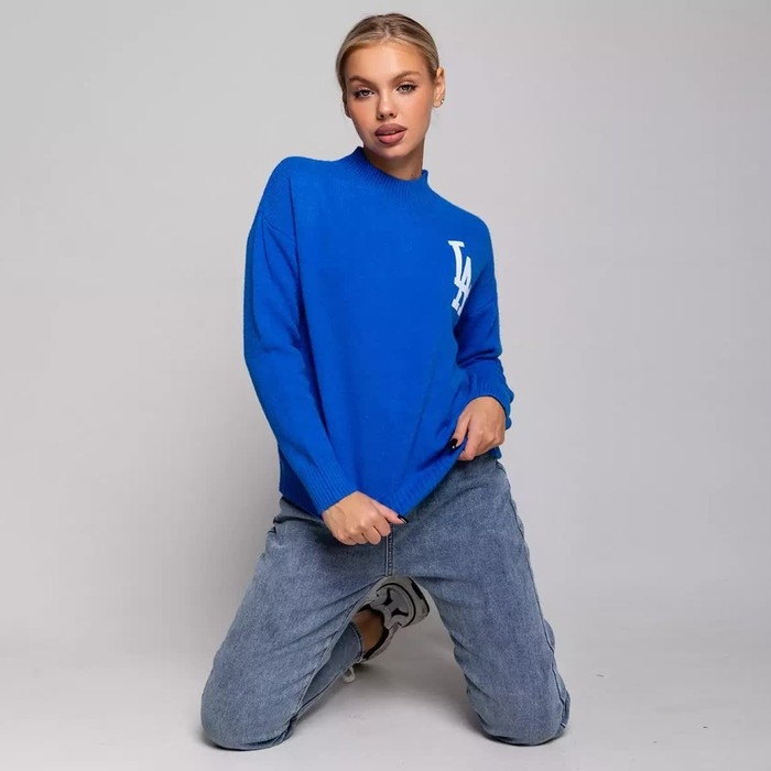 Джемпер женский, цвет синий, размер 44-48