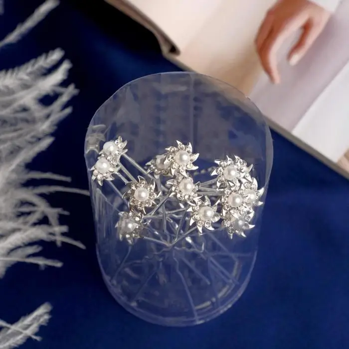 Шпилька для волос &laquo;Астра&raquo;, с жемчужиной, 6.5 см, серебро