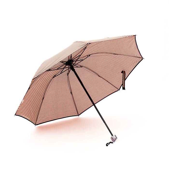 Зонт механический «Полосы», эпонж, 4 сложения, 8 спиц, R = 50/57 см, D = 114 см, цвет МИКС Зонт механический «Полосы», эпонж, 4 сложения, 8 спиц, R = 50/57 см, D = 114 см, цвет МИКС