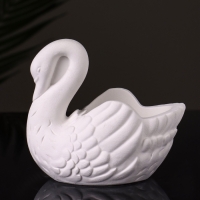 Кашпо "Лебедь" 9х10х6 см, натуральный