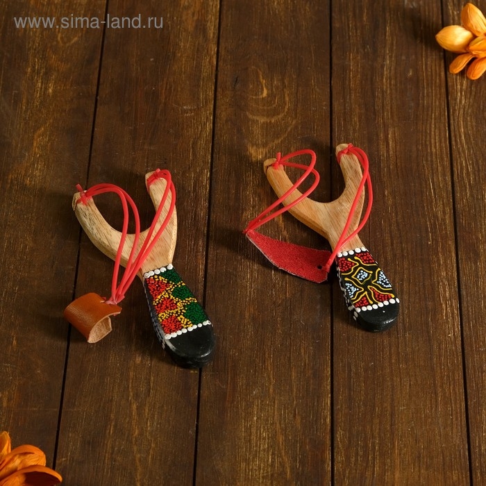 Сувенир дерево "Рогатка" 18х8х1 см МИКС