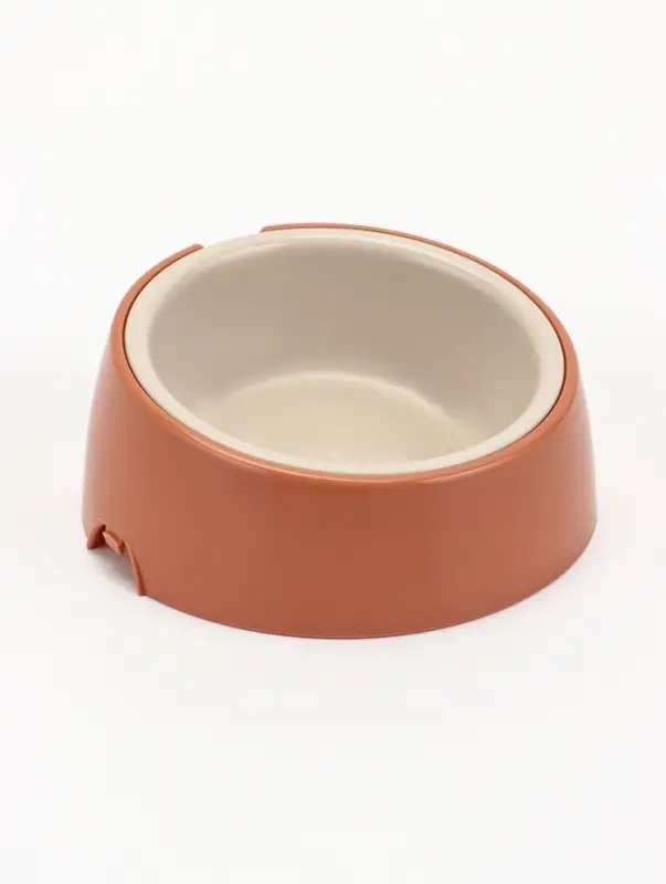 Лего-миска ALTA для животных с наклоном 0,3л КИРПИЧНАЯ