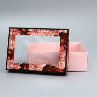 Коробка складная, крышка-дно, For You", 24 х 17 х 8 см с окном Коробка складная, крышка-дно, For You", 24 х 17 х 8 см с окном