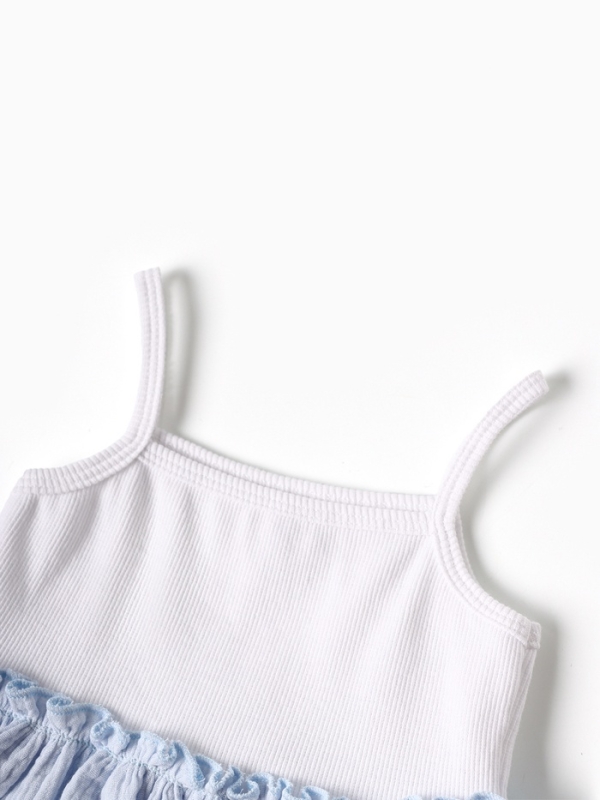 Сарафан Крошка Я Муслин, рост 74-80 см, голубой