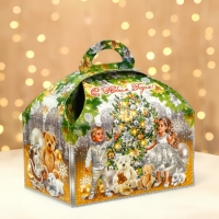 Новый год. Подарочная коробка "Новогодний шарм" Ларец малый 18,5 x 12,5 x 19см. Новый год. Подарочная коробка "Новогодний шарм" Ларец малый 18,5 x 12,5 x 19см.