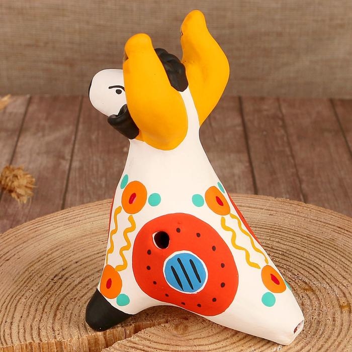 Дымковская игрушка &laquo;Свистулька Лошадка&raquo; 8&times;9&times;4 см, микс