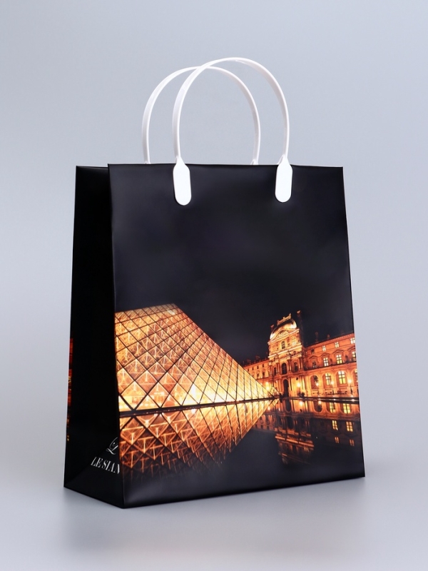 Пакет "Цветы/Город ", мягкий пластик, 26 x 23 см, 110 мкм МИКС