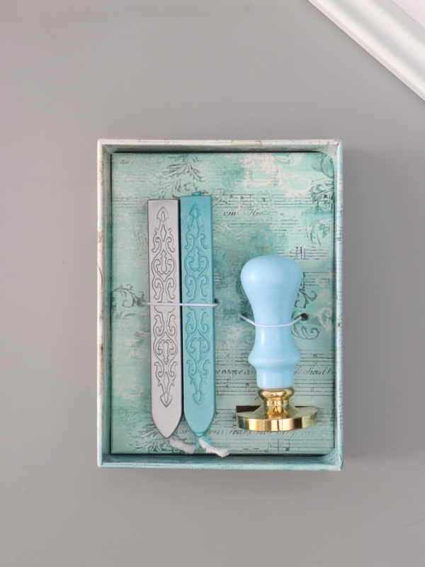 Сургучный набор "Зимний олень" печать, ручка, сургуч 12,5х10х3,6 см