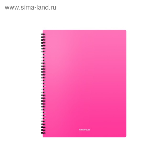 Папка с 20 вкладышами на спирали, А4, 600 мкм, ErichKrause Matt Neon, текстура "песок", МИКС