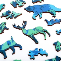 Пазл деревянный фигурный &laquo;&lrm;Загадки леса&raquo;&lrm;, 145 элементов