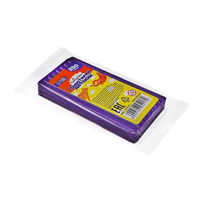 Пластилин 250г Классический Calligrata ФИОЛЕТОВЫЙ