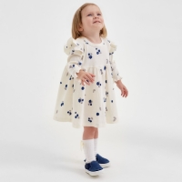 Платье и повязка Крошка Я Blueberry  р. 68-74, молочный