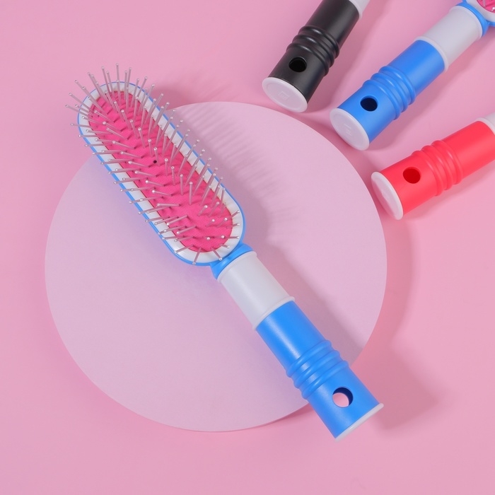 Расчёска массажная, 4 &times; 21 см, цвет МИКС