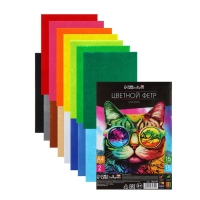 Фетр цветной набор, толщина - 2 мм, формат А4, мягкий, 15 листов, 15 цветов, насыщенные цвета, TOP Фетр цветной набор, толщина - 2 мм, формат А4, мягкий, 15 листов, 15 цветов, насыщенные цвета, TOP