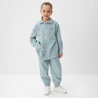 Костюм детский KAFTAN "Velvet", р. 30 (98-104), голубой Костюм детский KAFTAN "Velvet", р. 30 (98-104), голубой