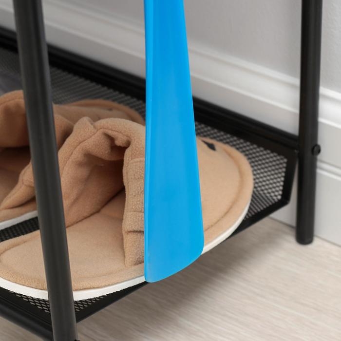 Ложка для обуви Доляна, с петелькой, 47&times;4,5 см, цвет голубой