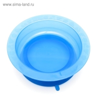 Тарелка детская на присоске, глубокая, 470 мл, от 5 мес., цвета МИКС, 400 мл, 17,5х17,5х4,3