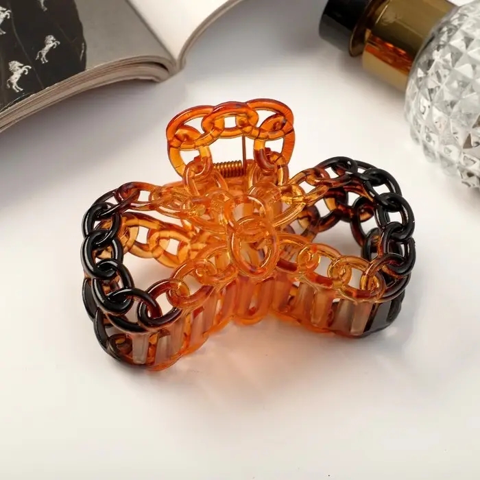 Крабик для волос &laquo;Рамона&raquo;, бантик, 9 см, МИКС