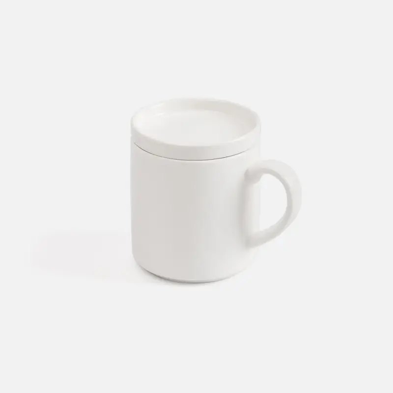 Беспроводное зарядное устройство с подогревом кружки Hot Task, белое