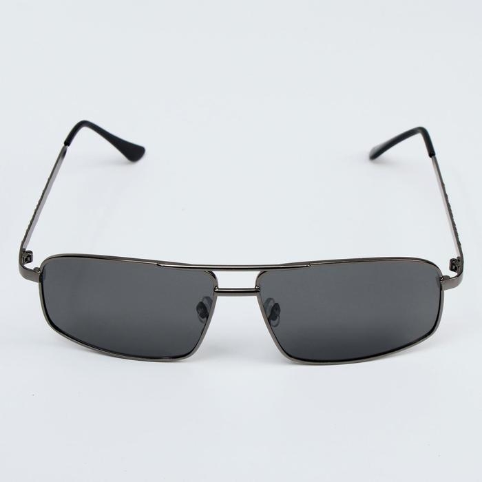 Очки солнцезащитные OneSun, поляризационные, UV 400, дужка 14 см, ширина 14.5 см, линза 4.5&times;6 см, серые