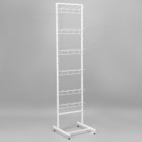 Стойка прикассовая основа 44 см, с 4-штыревой гребенкой, цвет белый