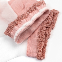 Носки женские стеклянные MINAKU &laquo;Цветы&raquo;, цвет розовый, р-р 36-37 (23 см)