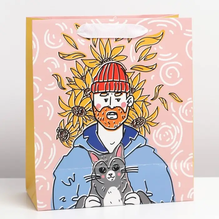 Пакет подарочный ламинированный, упаковка, &laquo;Ваня&raquo;, ML 23 х 27 х 11.5 см