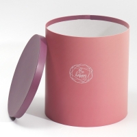 Набор круглых коробок 5 в 1, упаковка подарочная, &laquo;Пантон 08&raquo;, 23 х 23 х 25 ‒ 15 х 15 х 15 см