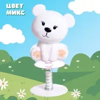 Фигурка животного &laquo;Прыгающие Медвежата&raquo;, антистресс, на присоске, цвет МИКС