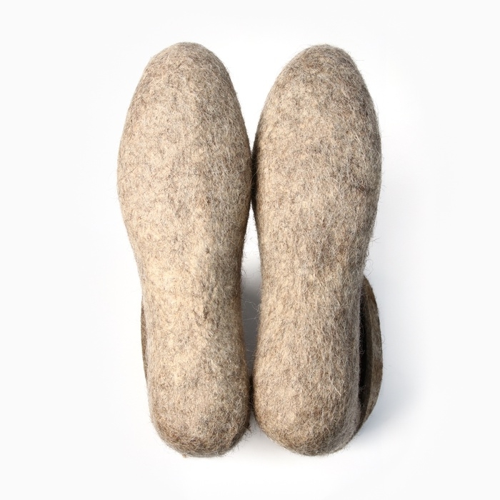 Валенки мужские с загибом, цвет натуральный, размер 41