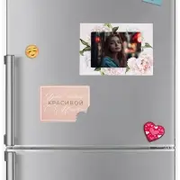 Магнит фоторамка на 8 Марта &laquo;Цветы&raquo;, 10&times;14 см