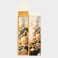 Коробка подарочная новогодняя складная «Фотографичные шары », 9.5 х 32.5 х 9.5 см, Новый год Коробка подарочная новогодняя складная «Фотографичные шары », 9.5 х 32.5 х 9.5 см, Новый год