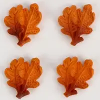 Миниатюра кукольная &laquo;Осенний лист&raquo;, набор 4 шт., размер 1 шт. &mdash; 2 &times; 2 &times; 0,5 см