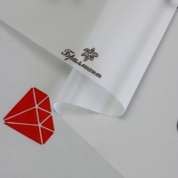 Пленка для цветов матовая, "Бриллиант", чёрный+красный, 0,6х9м &plusmn;5%