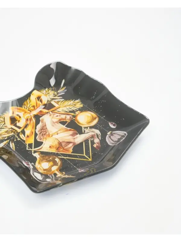 Тарелка плоская новогодняя &laquo;Роскошного года&raquo;, 15.1&times;17.3 см